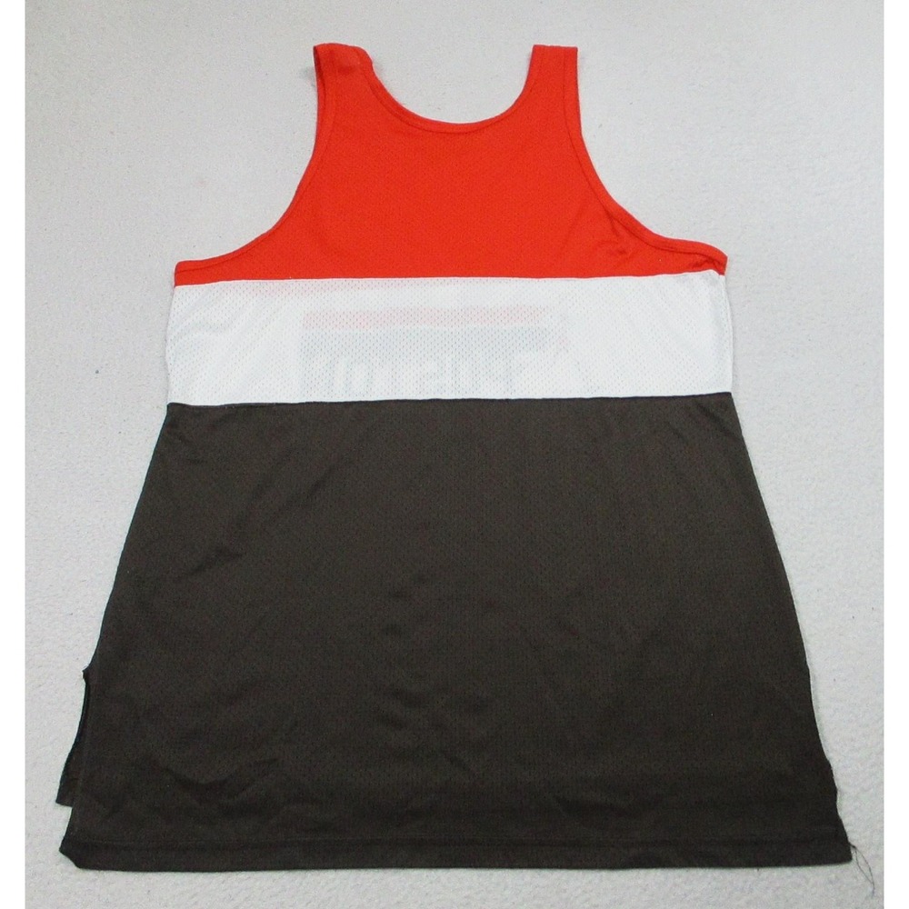 Vintage Champion Tank Top Mens XL Brown‎ Orange Poston Running Jersey 90s - Picture 7 of 7